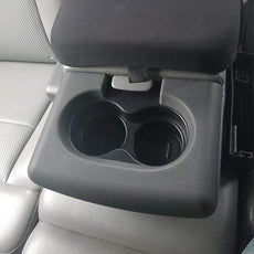 G-PLUS Center Console Cup Holder Pad for Ford F150 2004-2014 Graphite Gray Front View