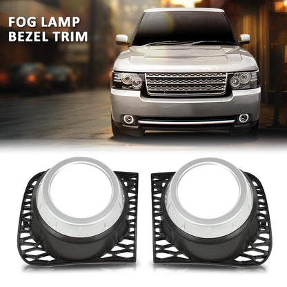 G-PLUS Fog Light Fog Lamp Bezel Trim Front LH RH Compatible with Land Rover Range Rover 2010-2013