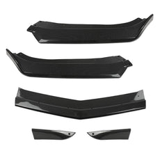 G-PLUS Front Bumper Lip Splitter for Chevy Camaro LT LS RS SS 2016-2023 Carbon Fiber Black Additional Angle