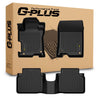 G-PLUS Floor Mats Fit 2008-2012 Honda Accord Sedan 4-Door (Not Fit Coupe 2-Door) TPE All Weather Custom Fit Full Cover Protection Floor Cargo Liners 1st & 2nd Row Black