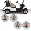 G-PLUS Golf Cart Wheel Covers Hub Caps 8" Chrome Compatible with EZGO, Club Car & Yamaha
