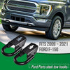 G-PLUS Tow Hook Parts Set Compatible with 2009-2021 F150 with Hardware Front Kit Pair (Black)