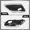 G-PLUS Front Bumper Fog Light Lamp Covers Bezel Chrome Compatible with Jeep Cherokee 2019-2020