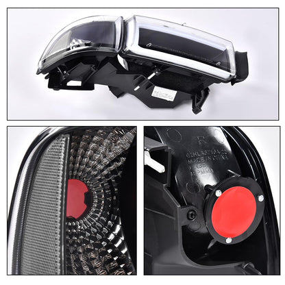 G-PLUS LED Light Strip Headlights w/o Bulbs Fit Dodge Ram 1500 1994-2001/Dodge Ram 2500 3500 1994-2002 Clear Lens Black Housing Clear Reflector Bumper Headlamps,faros delanteros Assembly