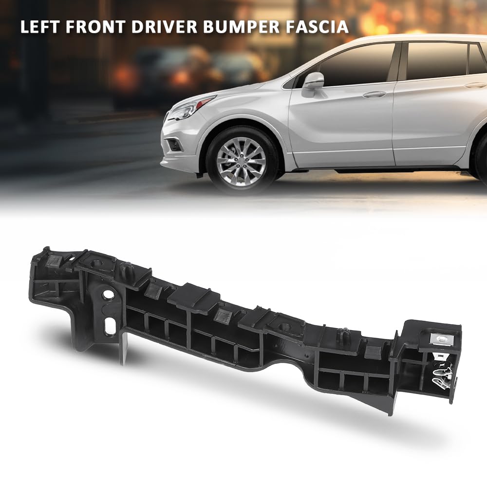 G-PLUS Front Driver Left Bumper Fascia Guide Compatible with Buick Envision 2016 2017 2018 2019 2020 22977507, GM1042186 Black