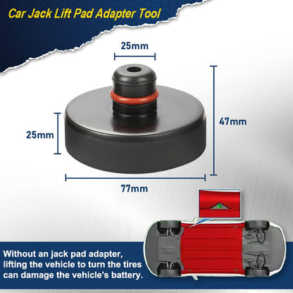 G-PLUS Jack Lift Pad Compatible with Tesla Model 3 /Model Y/Model S/Model X,Car Rubber Jack Lift Pad Adapter Tool 4 Pcs