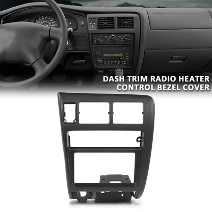 G-PLUS Center Dash Climate Control Radio Bezel Trim Compatible with Toyota Tacoma 1998-2004 Black Dashboard Panel