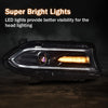 G-PLUS Headlight Fit for Dodge Charger 2015-2021, Right Passenger Bumper Headlamps,Clear Lens Black Housing Amber Reflector, CH2503270,faros delanteros