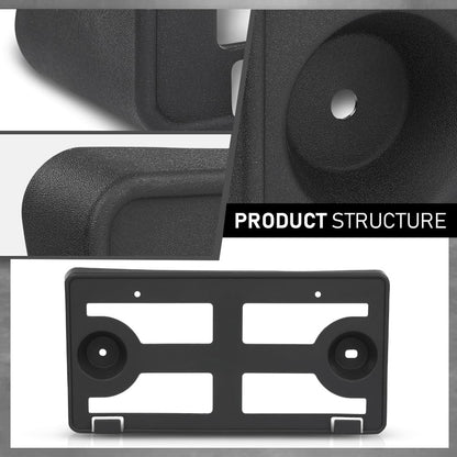 G-PLUS Front License Plate Bracket Holder Mounting, Compatible with Ford F150 Raptor Pickup 4-Door 3.5L 2017-2020, FO1068199, HL3Z17A385AB