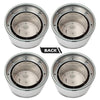 G-PLUS Wheel Center Hub Caps Nut Covers 8 Lug 16 inch Chrome Compatible with Ford F250 F350 Truck 1995-1997/ Fit Ford E150 E250 E350 E450 Van 1995-2008