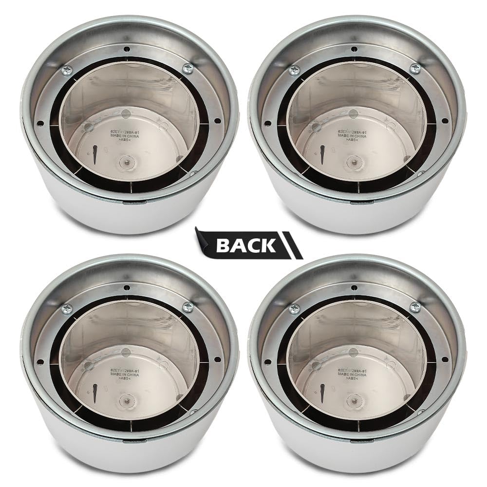G-PLUS Wheel Center Hub Caps Nut Covers 8 Lug 16 inch Chrome Compatible with Ford F250 F350 Truck 1995-1997/ Fit Ford E150 E250 E350 E450 Van 1995-2008