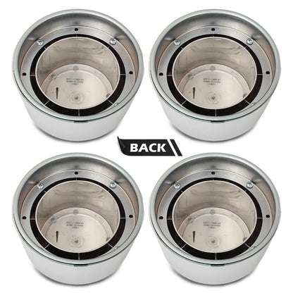 G-PLUS Wheel Center Hub Caps Nut Covers 8 Lug 16 inch Chrome Compatible with Ford F250 F350 Truck 1995-1997/ Fit Ford E150 E250 E350 E450 Van 1995-2008