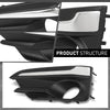G-PLUS Fog Light Trim Compatible with Driver and Passenger Fit Subaru Impreza 2017-2019, Fit For Models with Chrome Trim 57731FL040