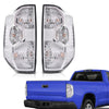 G-PLUS Tail Lights, Compatible with Toyota Tundra 2014 2015 2016 2017 2018 2019 2020 2021, Rear Lamps Clear Lens Driver & Passenger Tail Lamps Luces Traseras, Faros Traseros Rear LightsAssembly