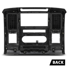 G-PLUS Radio Climate Bezel for Dodge Ram 2009-2012 Silver Close-up View