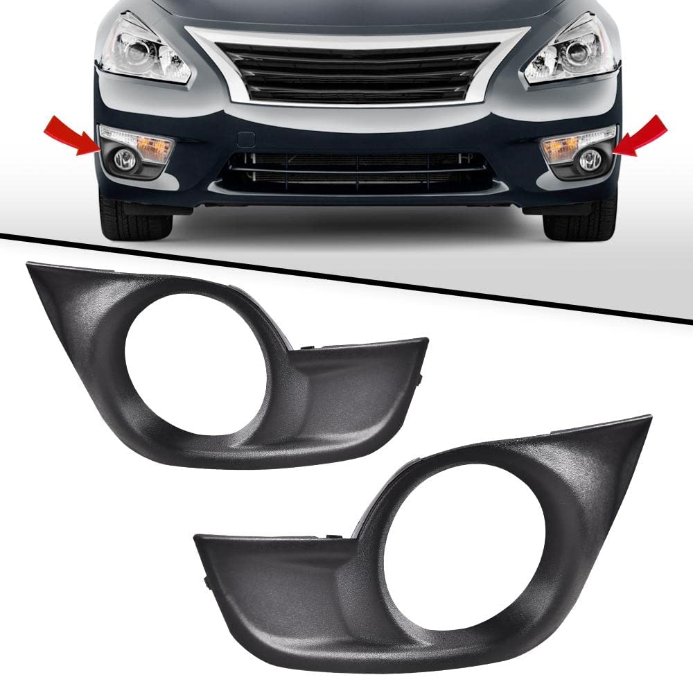 G-PLUS Fog Light Covers Bezels Set Compatible with Nissan Rogue Sport S SV 2020 2021 2022 NI1039175 NI1038175 622566MR5B 622576MR5B LH&RH