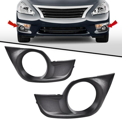 G-PLUS Auto Front Bumper Fog Light Cover Trim Bezel Compatible with 2013-2015 Altima S 2013-2015 Altima Base SL SV Left Driver Right Passenger Side 622563TA0B NI1039115 622573TA0B NI1038115