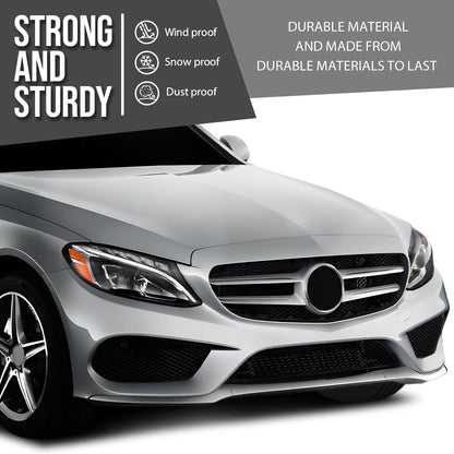 G-PLUS Front Center Bumper Trim Compatible with Benz C300 2015-2018 For Models With AMG Styling Package, Without Night Package 2058851574, MB1044111 Silver