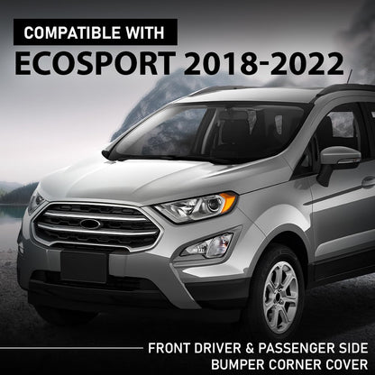 G-PLUS Pair Front Bumper Corner Cover, Compatible with Ford EcoSport 2018-2022, LH Driver & RH Passenger Side 2PCS, FO1017102, FO1016102