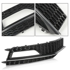 G-PLUS Right Fog Light Chrome Bezel Compatible with Audi A4 S-Line S4 2013-2015 8K0807682L Black Product Image