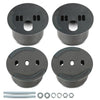 G-PLUS Universal Front Air Ride Bag Brackets Kit Cups 4.5" OD Compatible with Any Cars & Trucks with 4.5" Front Coil Spring Diameter