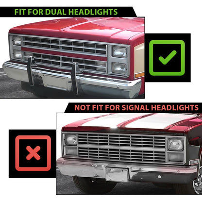 G-PLUS Turn Signal Light Side Corner Marker Lamp Left and Right Side Compatible with Chevy Blazer 1987-1988/Fit 1983-1986 GMC C1500 C2500 C3500 1983-1986/Fit GMC Jimmy 1983-1988 GM2520110 GM2521110