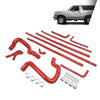 G-PLUS Radiator & Heater Hose Kit Compatible with Ford F150 F250 F350 Bronco Trucks 5.0L/5.8L 1988 1989 1990 1991 1992 1993 1994 FOTZ8260E, FOTZ8286D Red