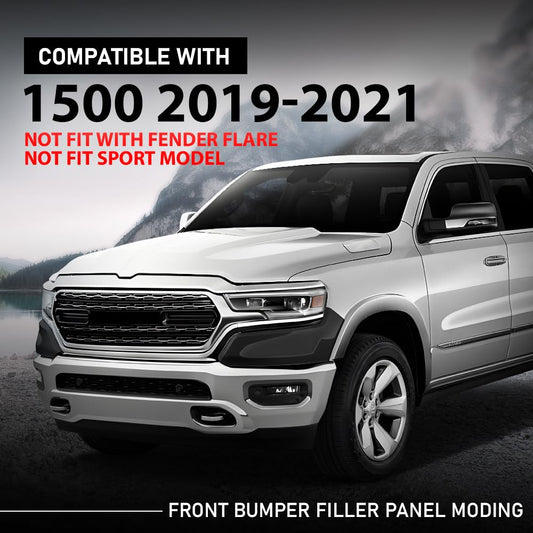 G-PLUS Front Bumper Filler Panel Left & Right Side Pair Compatible with Dodge Ram 1500 2019-2021,Not Fit with Fender Flare,Not Fit Sport Model 68403910AE, 68403911AE