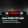 G-PLUS LED Third Brake Light Compatible With 07-14 Chevy Silverado/GMC Sierra,3RD LED Bar Brake/Cargo Light,Type X (Clear lens Black Housing Amber Reflector)