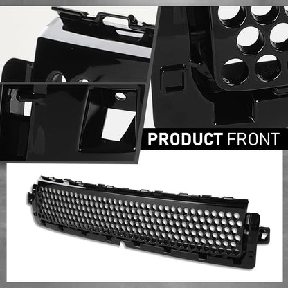 G-PLUS Front Bumper Lower Grille Compatible with Land Rover Defender 90 110 130 2020-2024 Glossy Black Grill LR133561, LR129440, L8B217H750BA