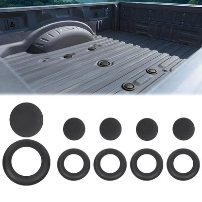 G-PLUS 5th Wheel Hitch Puck Cover Plug Trim Ring Kit Compatible with Ford F250 F350 F450 F550 Super Duty 2011-2023 Trucks BC3Z-99000A25-A