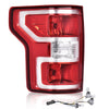 G-PLUS Rear Tail Lamp Light W/Bulbs & Wiring Harness LH Driver Side Compatible with 2018 2019 2020 Ford F150 Rear Brake Lamps Assembly