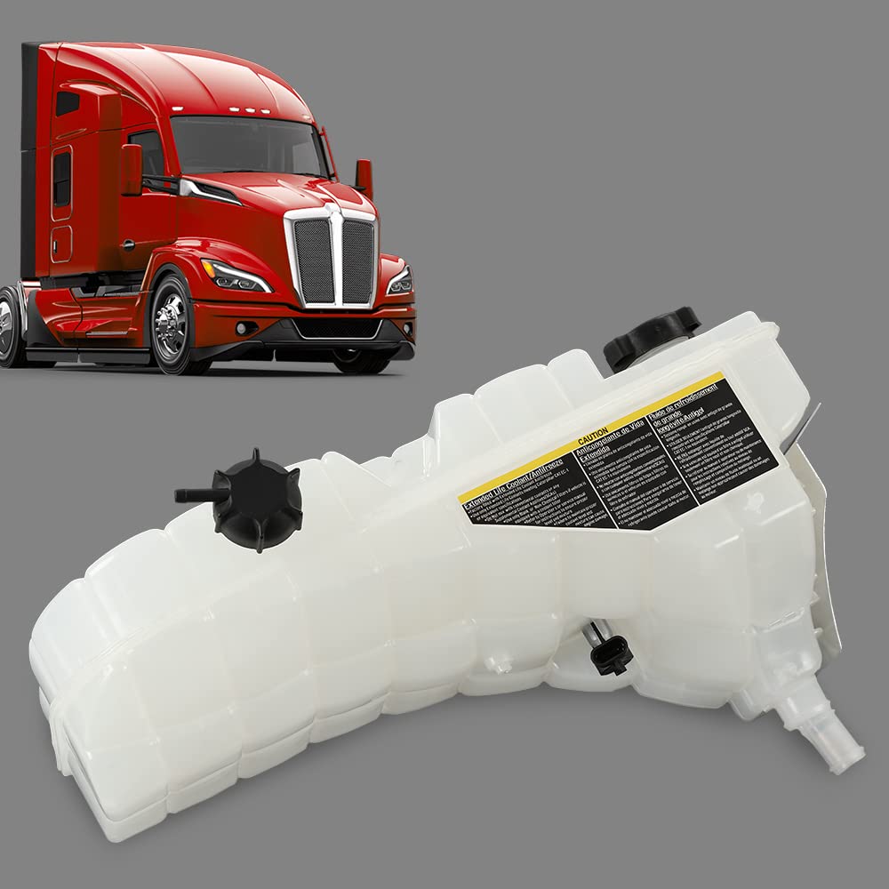 G-PLUS Pressurized Coolant Reservoir Compatible with 2008-2017 Peterbilt 337 Radiator Coolant Recovery Tank Reservoir Overflow Tank Replacement 603-5403