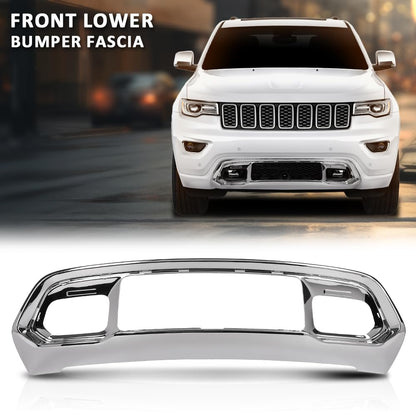 G-PLUS Front Bumper Lower Fascia Applique Compatible with Jeep Grand Cherokee 2016-2021 68310779AA