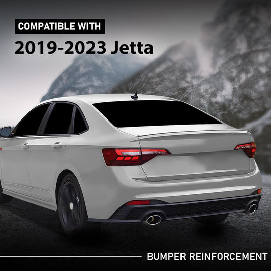 G-PLUS Rear Bumper Reinforcement Steel Compatible with Volkswagen Jetta 2019-2023 17A807305E, VW1106136