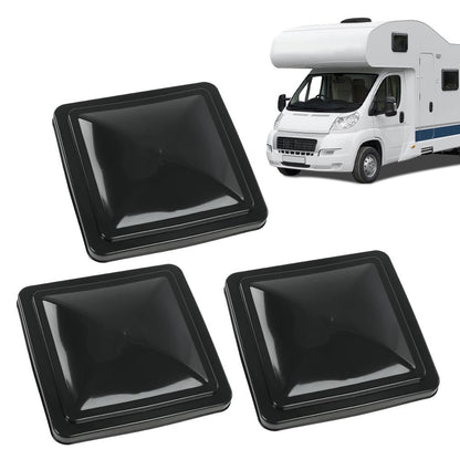 G-PLUS 14" x 14" Replacement Roof Vent Cover Camper RV Trailer Fit for Ventline pre-2008 and Elixir Style Pin 1994 and Newer Black 3pcs Accessories is not assembled