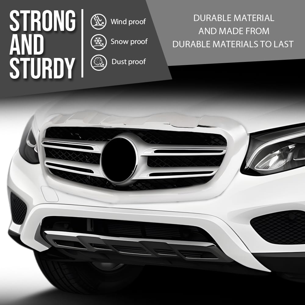 G-PLUS Front Bumper Face Bar Trim Molding Step Pad Compatible with Benz GLC300 (submodel: 4Matic, Base) 2017-2019 2538851625, MB1044145 Silver