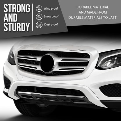 G-PLUS Front Bumper Face Bar Trim Molding Step Pad Compatible with Benz GLC300 (submodel: 4Matic, Base) 2017-2019 2538851625, MB1044145 Silver