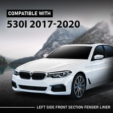 G-PLUS Front Fender Liner for BMW 530e 530i 540d 540i M550i 2017-2020 Front View