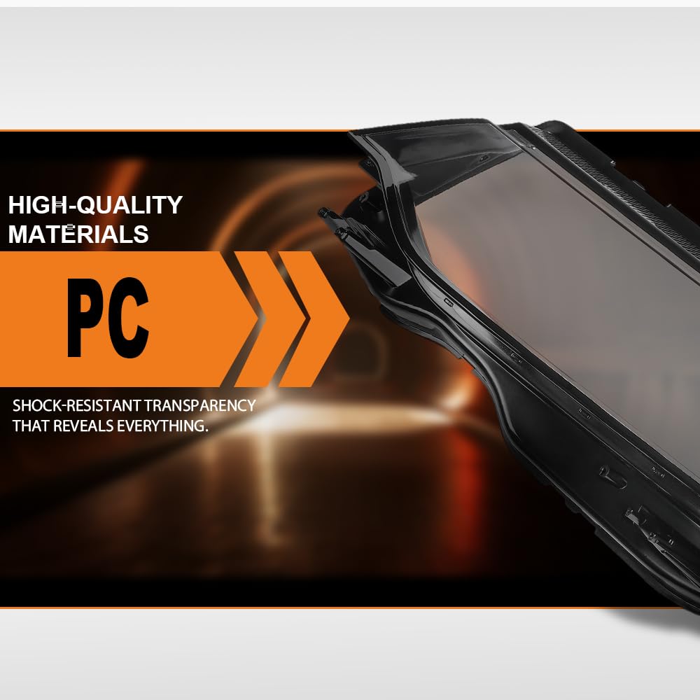 G-PLUS Headlight Lens Cover Compatible with Land Rover Discovery Sport 2020-2022 Left Side Front Headlamp Lens Cover Clear