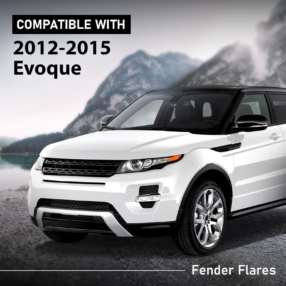 G-PLUS Front Bumper Fender Flares Trim Left Right 2Pcs Compatible with Range Rover Evoque 2012-2015