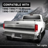 G-PLUS Red Lens Tail Lights Compatible with Truck Rear Side