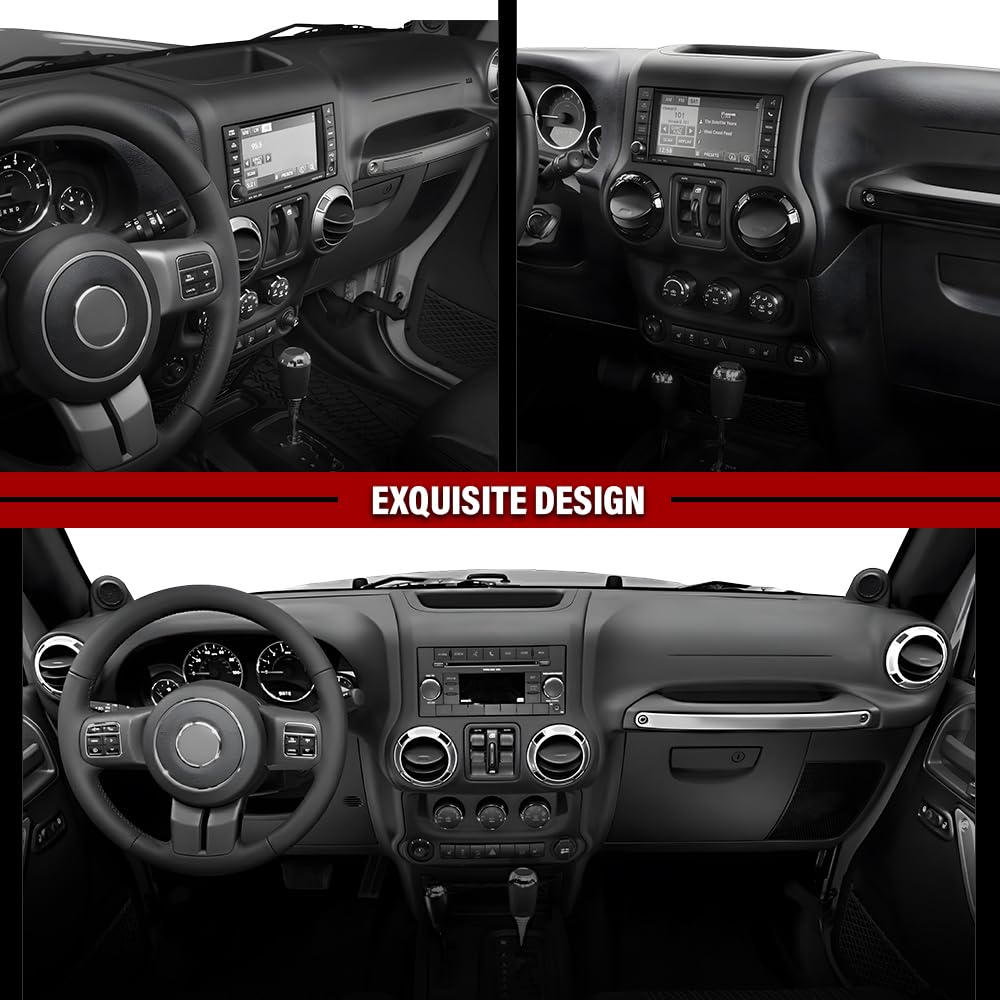 G-PLUS Dash Instrument Cluster Trim Panel Bezel Compatible With Jeep Wrangler 2011 2012 2013 2014