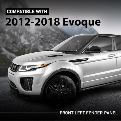 G-PLUS Front Left Fender Panel Compatible with Evoque 2012-2018 Black
