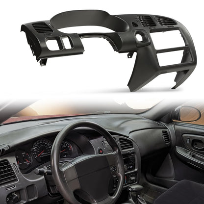 G-PLUS Dash Bezel Radio Surround Cluster Trim Compatible with Chevy Monte Carlo 2000-2005 Black