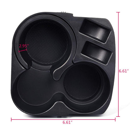 G-PLUS Center Console Cup Holder & Liner Black Compatible with Nissan Altima 2007-2012