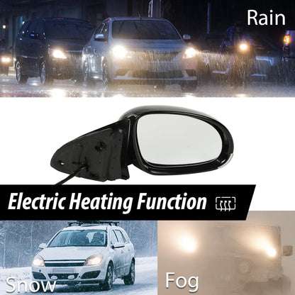 G-PLUS Mirror Power Heated Turn Signal Puddle Light Right Passenger Side Compatible with Volkswagen Jetta 2005-2010 VW1321123 1K1857508BH9B9