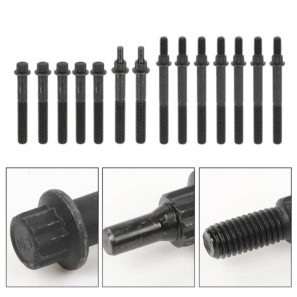 G-PLUS Head Gasket Set Bolts Compatible with Jeep Cherokee 1999-2001 /Fit Jeep Grand Cherokee 1999-2003 /Fit Jeep TJ Wrangler 1999-2003 4.0L 242CID L6 OHV HS9076PT-4, ES71102