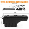 G-PLUS Truck Bed Storage Tool Box Left Driver Side Compatible with Chevy Silverado/GMC Sierra 1500 2500 3500 1999 2000 2001 2002 2003 2004 2005 2006 2007 Black