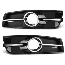 G-PLUS 2PCS Fog Light Covers for Audi A3 2010-2013 Chrome Grille Bezel